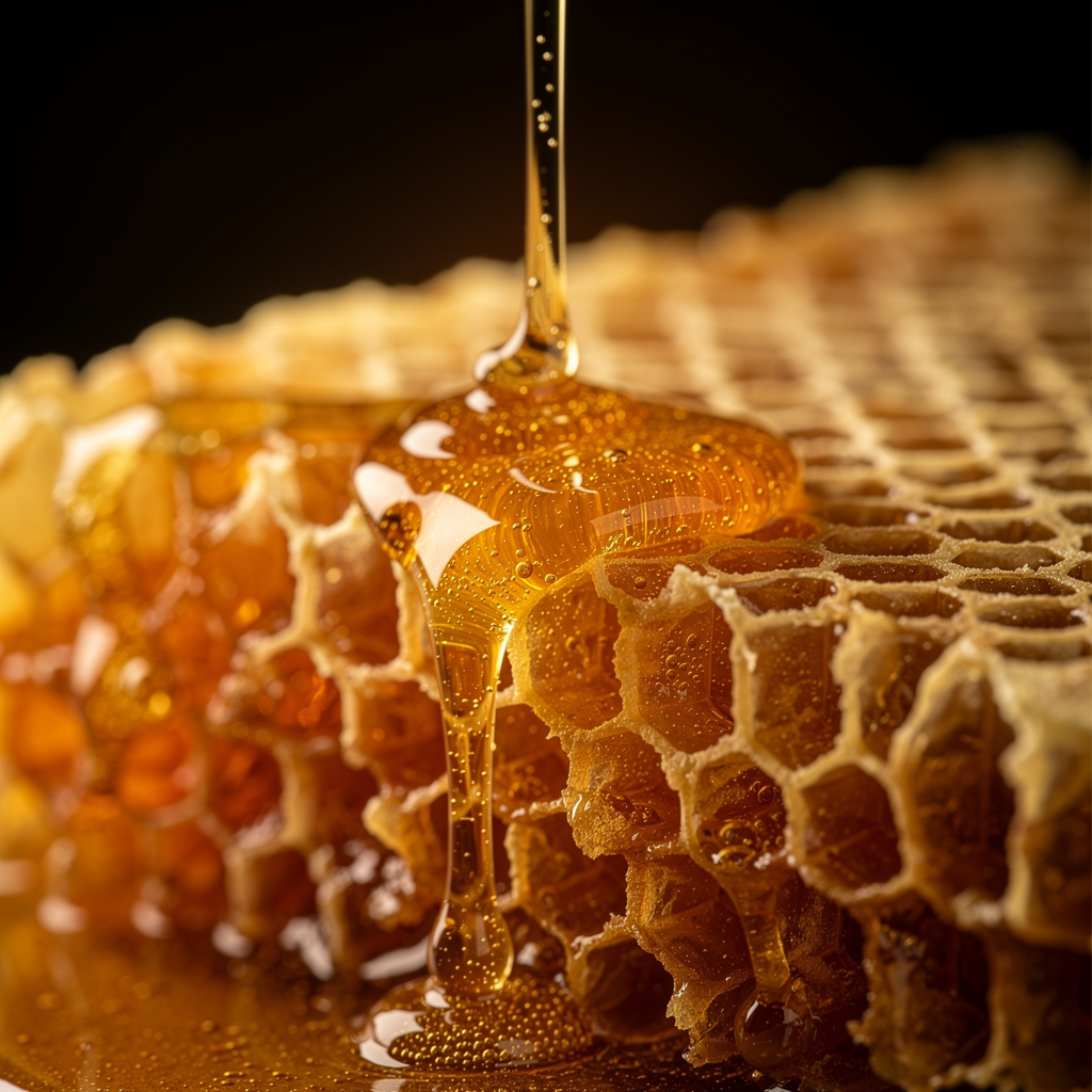 Bienenwabe mit Honig